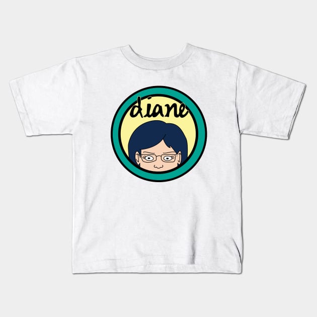 Diane Kids T-Shirt by InsomniackDesigns